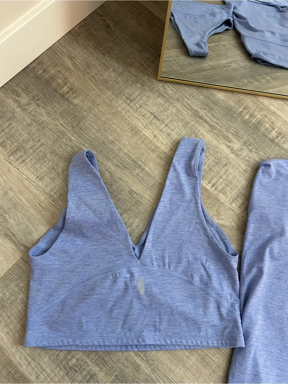 FP Movement Free People Never Better Matching Workout Set Blueberry Heather L
